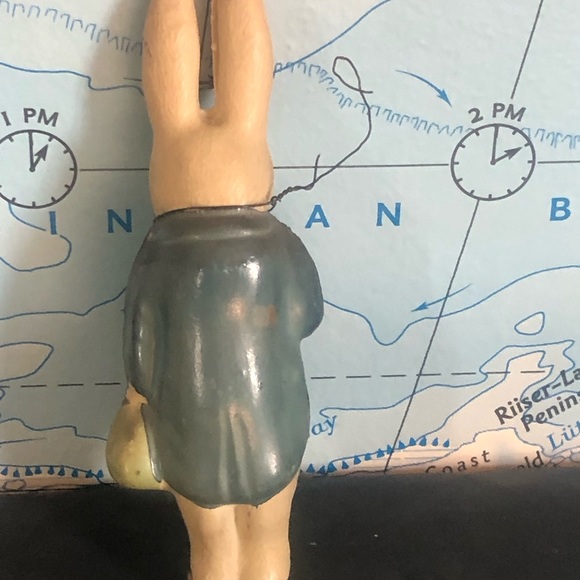 Antique white rabbit figure / Christmas ornament from Through the Looking glass - Picture 7 of 11